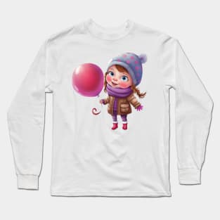 Little happy girl Long Sleeve T-Shirt